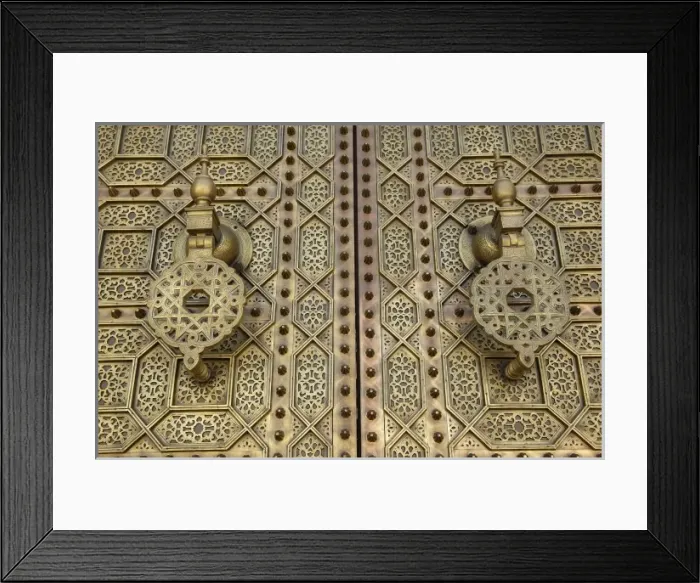 Framed Print : MOROCCO. Rabat. Detail of the doorway of Framed Print : MOROCCO. Rabat. Detail of the doorway of