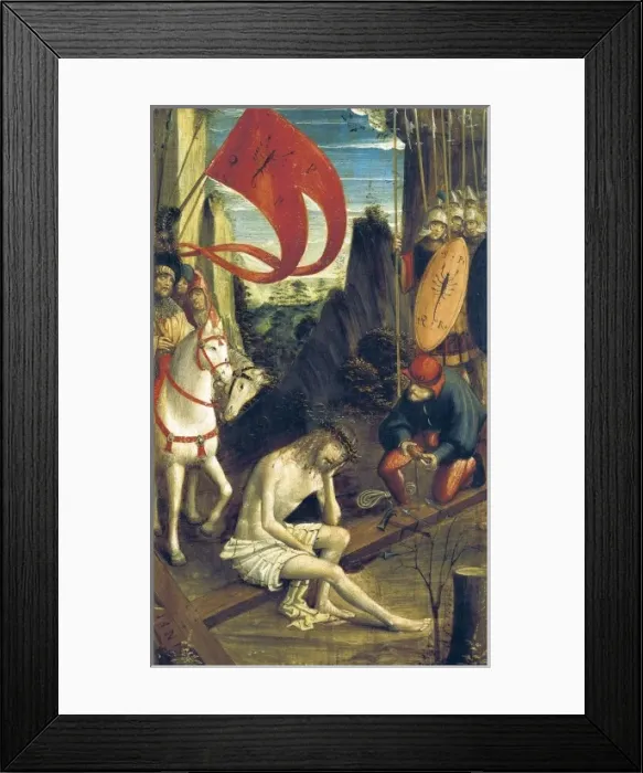 Framed Print : FERRARI, Defendente (1480-1540). Christ in meditation Framed Print : FERRARI, Defendente (1480-1540). Christ in meditation