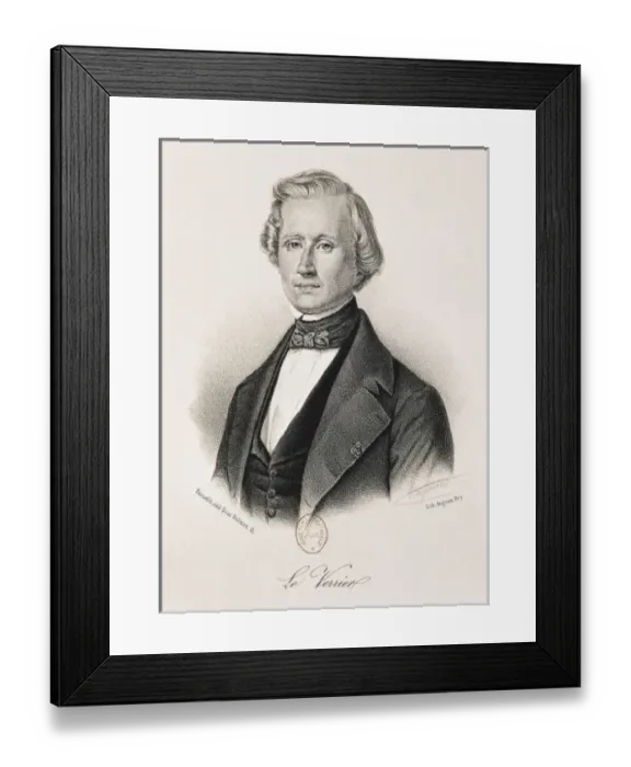 Framed Print : Le Verrier, Urbain-Jean-Joseph (1811-1877). Litography Framed Print : Le Verrier, Urbain-Jean-Joseph (1811-1877). Litography