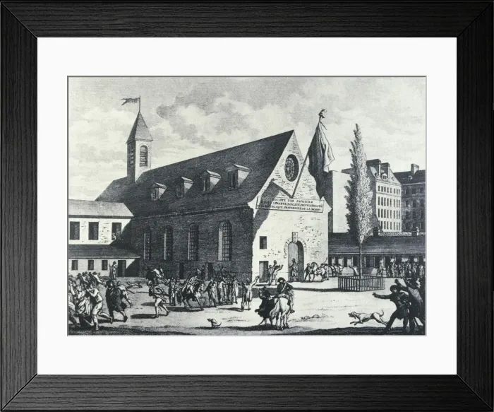 Framed Print : French revolution. Jacobin Club (1803). Engraving Framed Print : French revolution. Jacobin Club (1803). Engraving