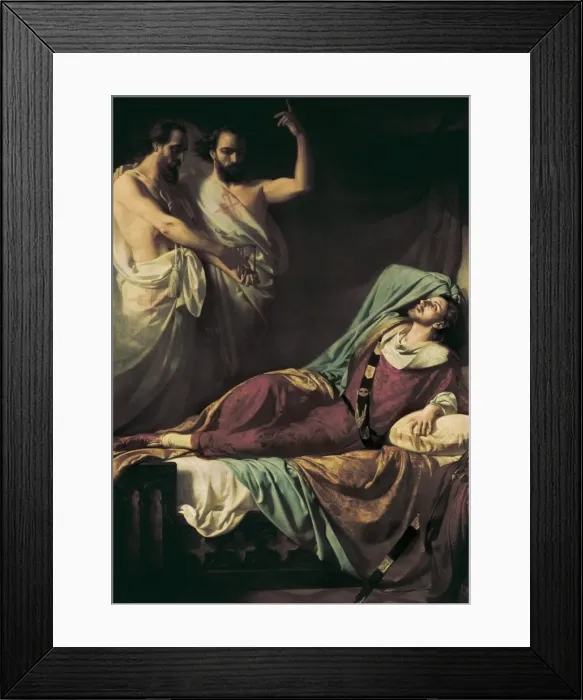 Framed Print : CASADO DEL ALISAL, Jos頨1832-1886). Last moments Framed Print : CASADO DEL ALISAL, Jos頨1832-1886). Last moments