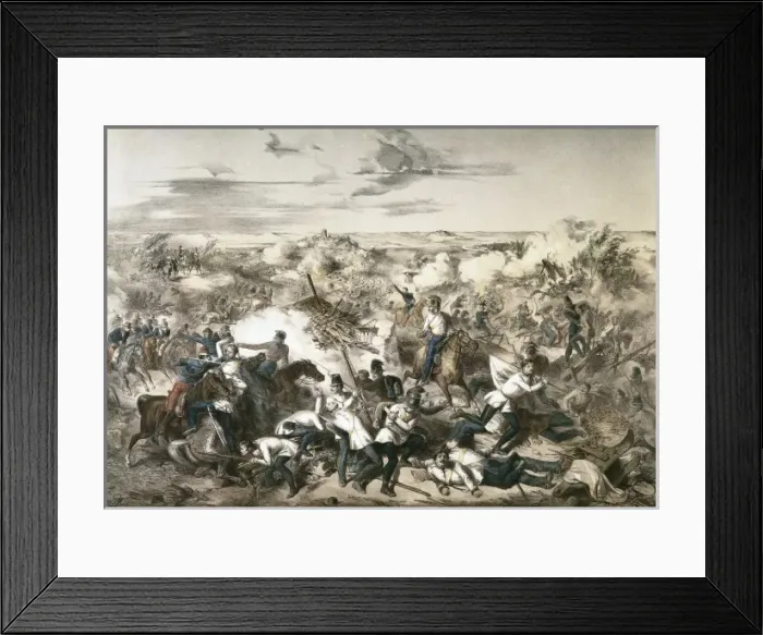 Framed Print : Italian Unification. Battle of Solferino (June Framed Print : Italian Unification. Battle of Solferino (June