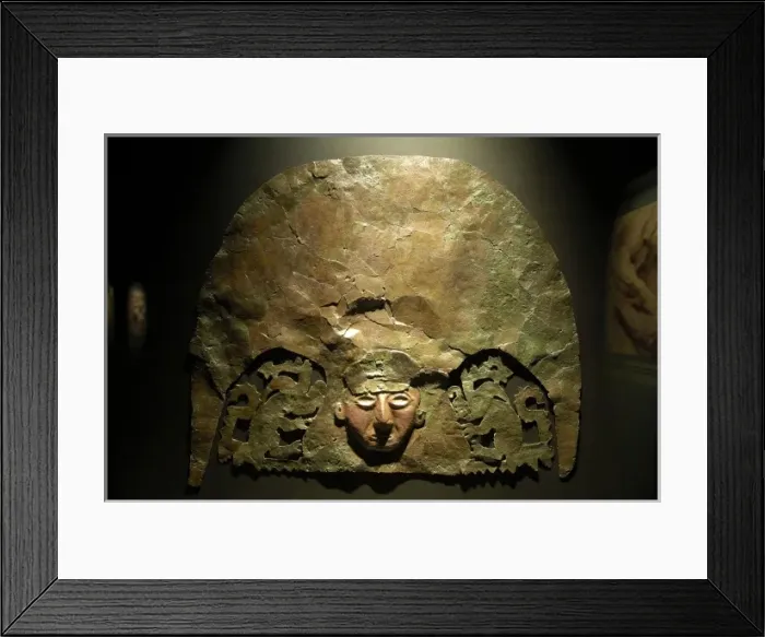 Framed Print : Copper crown found on the bones of the guardian Framed Print : Copper crown found on the bones of the guardian