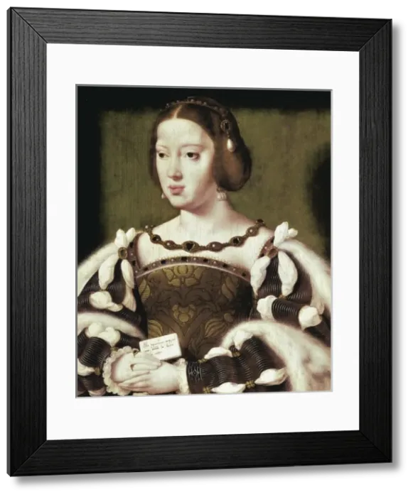 Framed Print : Joos Van Cleve (1485-1541). Queen Eleanor of Framed Print : Joos Van Cleve (1485-1541). Queen Eleanor of