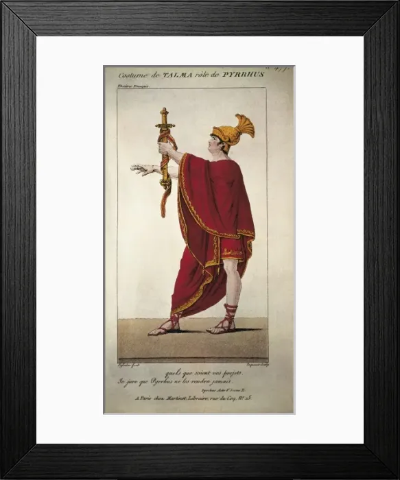 Framed Print : Fran篩s Joseph Talma playing Pyrrhus in Framed Print : Fran篩s Joseph Talma playing Pyrrhus in