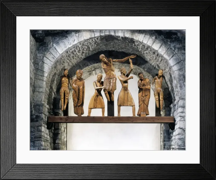 Framed Print : SPAIN. Vall de Bo Erill la Vall. Church Framed Print : SPAIN. Vall de Bo Erill la Vall. Church