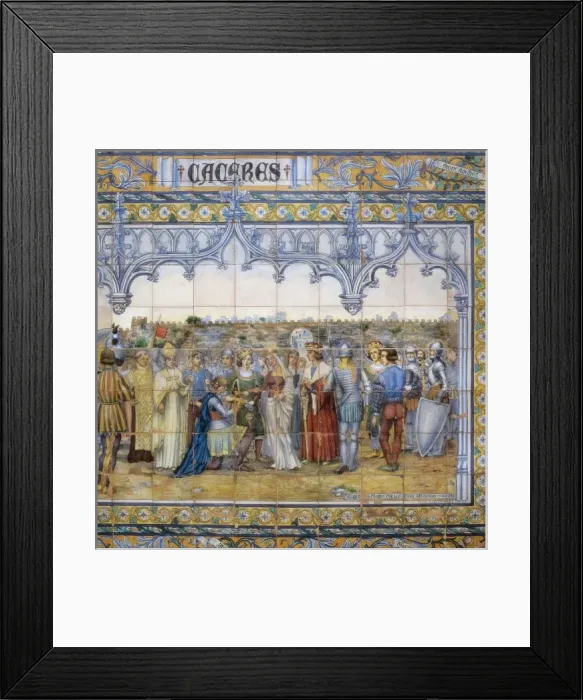 Framed Print : SPAIN. Sevilla. Spain Square. Spain (s. XV) Framed Print : SPAIN. Sevilla. Spain Square. Spain (s. XV)