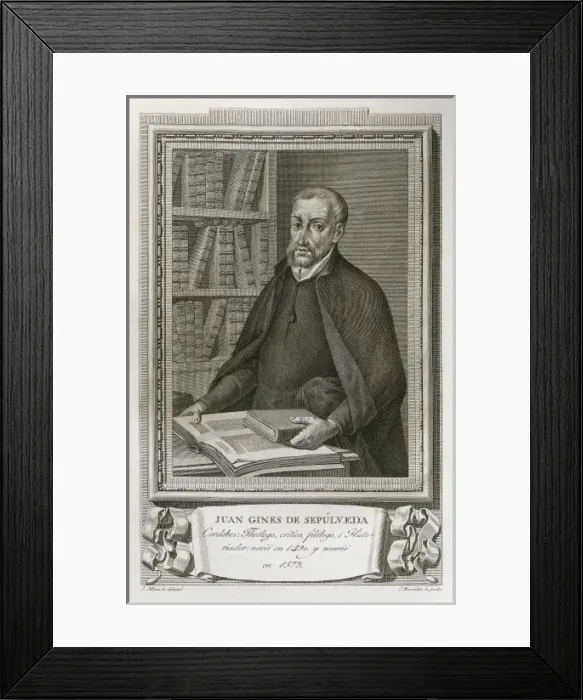 Framed Print : SEPULVEDA, Juan Gin鳠de (1490-1573). Spanish Framed Print : SEPULVEDA, Juan Gin鳠de (1490-1573). Spanish