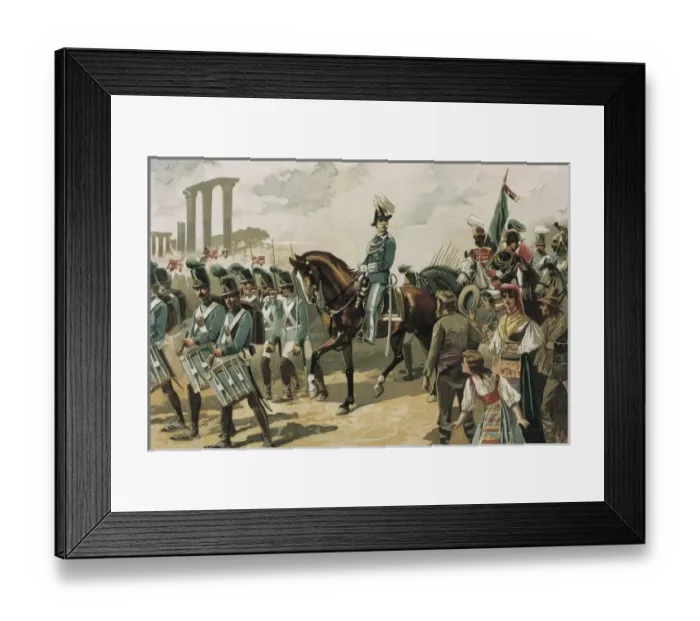 Framed Print : Victor Emmanuel II occupies Rome after Napoleon Framed Print : Victor Emmanuel II occupies Rome after Napoleon