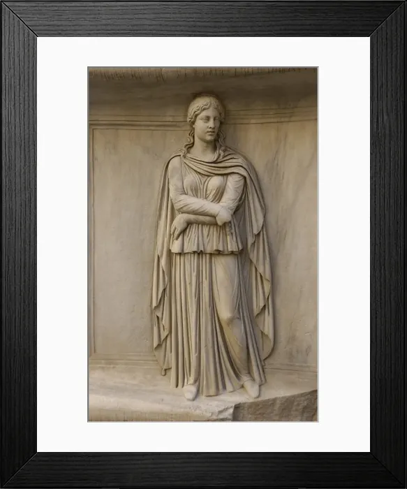 Framed Print : ITALY. Rome. Capitoline Museums. Courtyard of