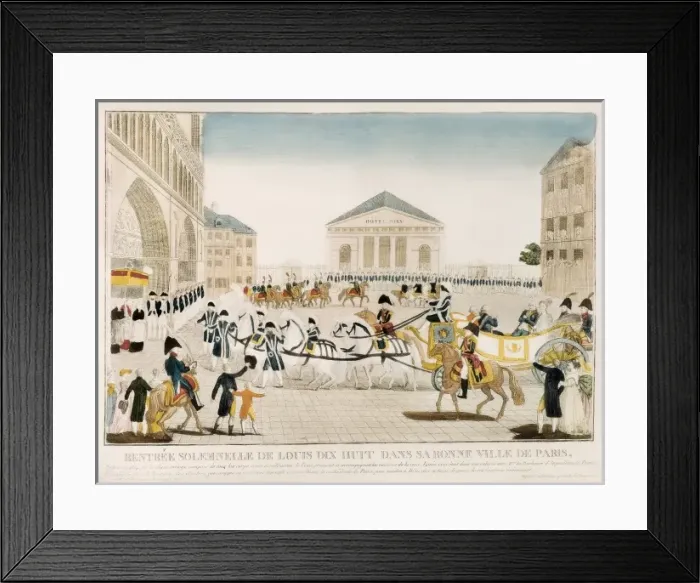 Framed Print : LOUIS XVIII, of France (1755-1824). King of Framed Print : LOUIS XVIII, of France (1755-1824). King of