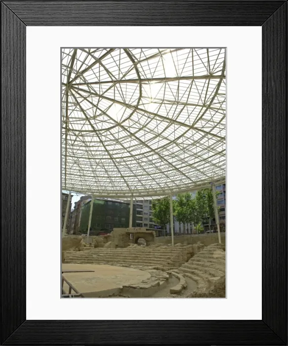 Framed Print : SPAIN. Zaragoza. Roman theatre Framed Print : SPAIN. Zaragoza. Roman theatre