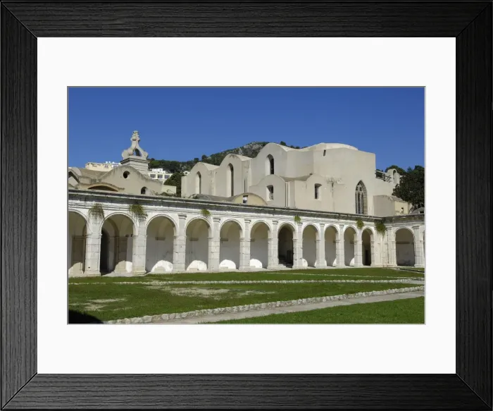 Framed Print : ITALY. Capri. Capri Island. Certosa (Carthusian Framed Print : ITALY. Capri. Capri Island. Certosa (Carthusian