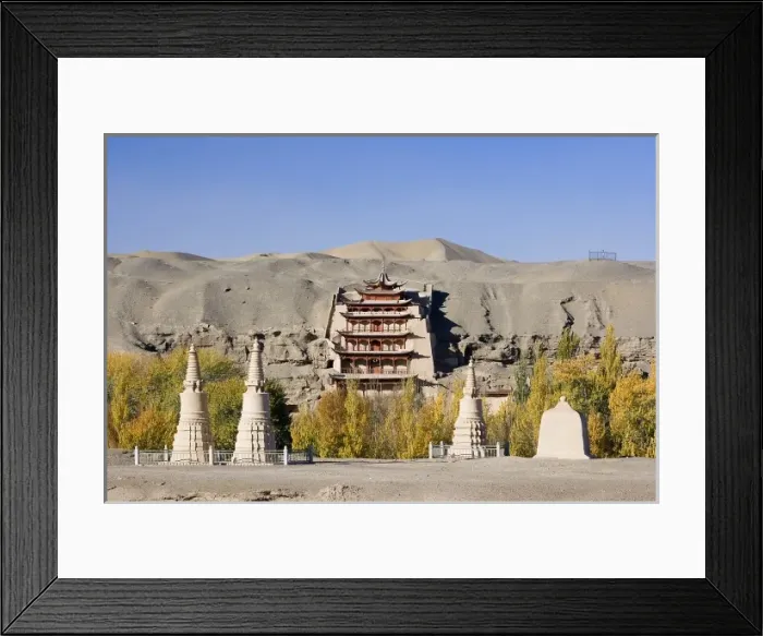 Framed Print : CHINA. Dunhuang. Mogao Caves. The Silk Road Framed Print : CHINA. Dunhuang. Mogao Caves. The Silk Road