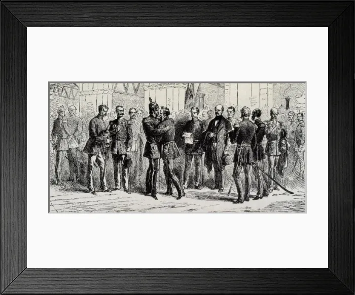 Framed Print : French-Prussian War. King of Prussia William Framed Print : French-Prussian War. King of Prussia William