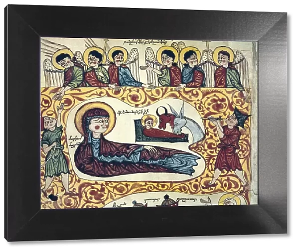 Armenian Gospel. The Adoration of the shepherds