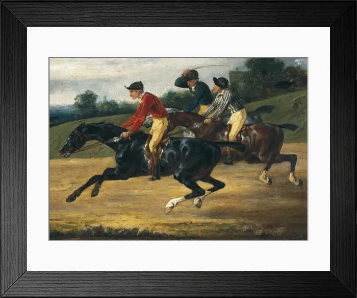 Framed Print : GɒICAULT, Th鯤ore (1791-1824). Horse race Framed Print : GɒICAULT, Th鯤ore (1791-1824). Horse race