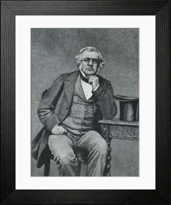 Framed Print : THACKERAY, William Makepeace (1811-1863). English Framed Print : THACKERAY, William Makepeace (1811-1863). English
