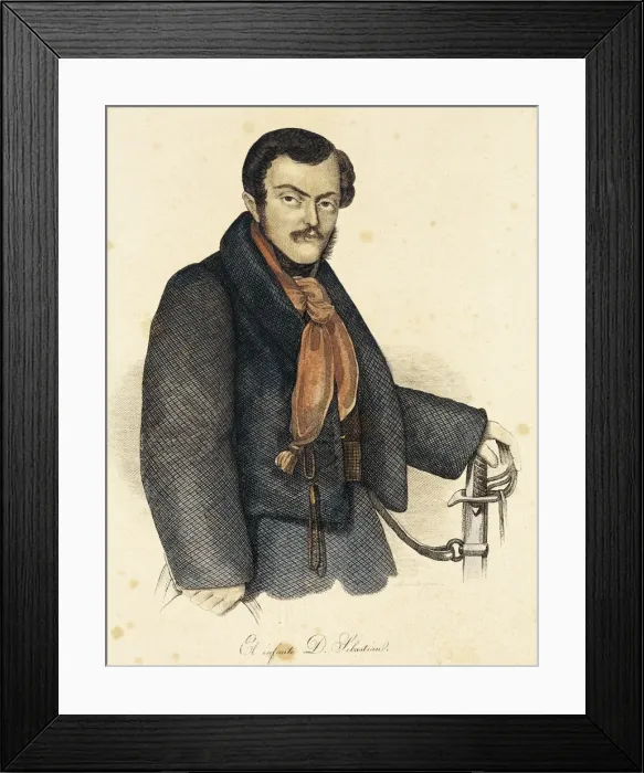 Framed Print : Spain. First Carlist War. Infante (Prince) don Framed Print : Spain. First Carlist War. Infante (Prince) don