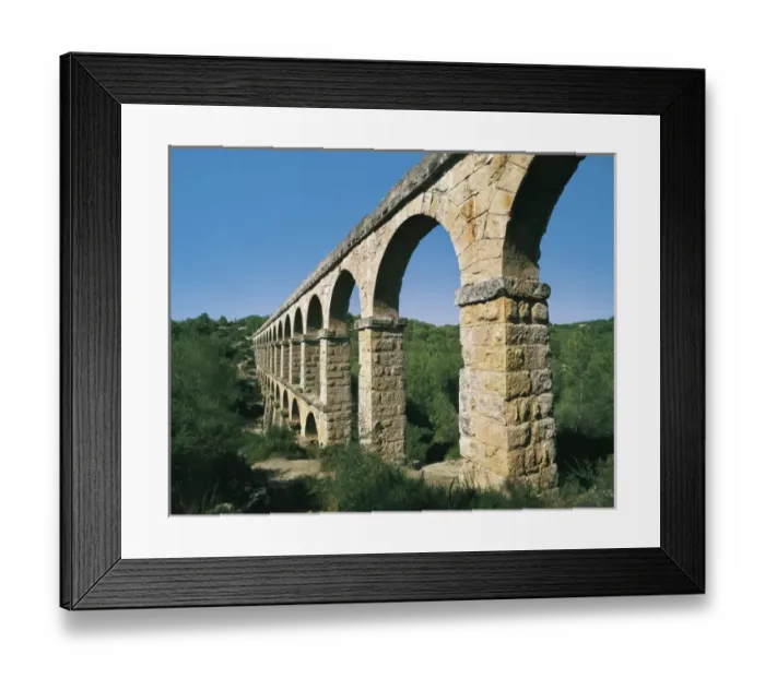 Framed Print : Devils Bridge Aqueduct. 2nd c. SPAIN. CATALONIA Framed Print : Devils Bridge Aqueduct. 2nd c. SPAIN. CATALONIA