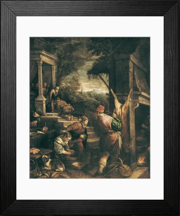 Framed Print : BASSANO, Leandro (1557-1622). The return of Framed Print : BASSANO, Leandro (1557-1622). The return of