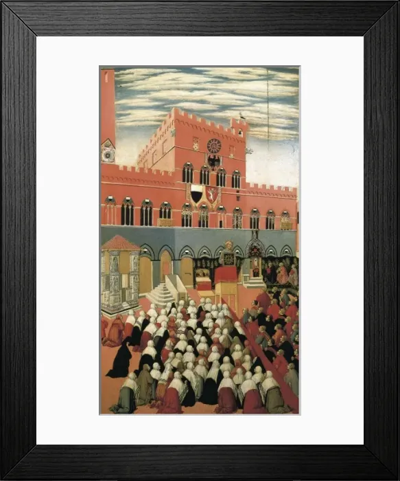 Framed Print : SANO di PIETRO, Ansano di Pietro di Mencio, called Framed Print : SANO di PIETRO, Ansano di Pietro di Mencio, called