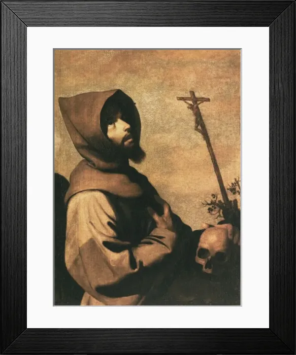 Framed Print : ZURBARAN, Francisco de (1598-1664). Saint Francis Framed Print : ZURBARAN, Francisco de (1598-1664). Saint Francis