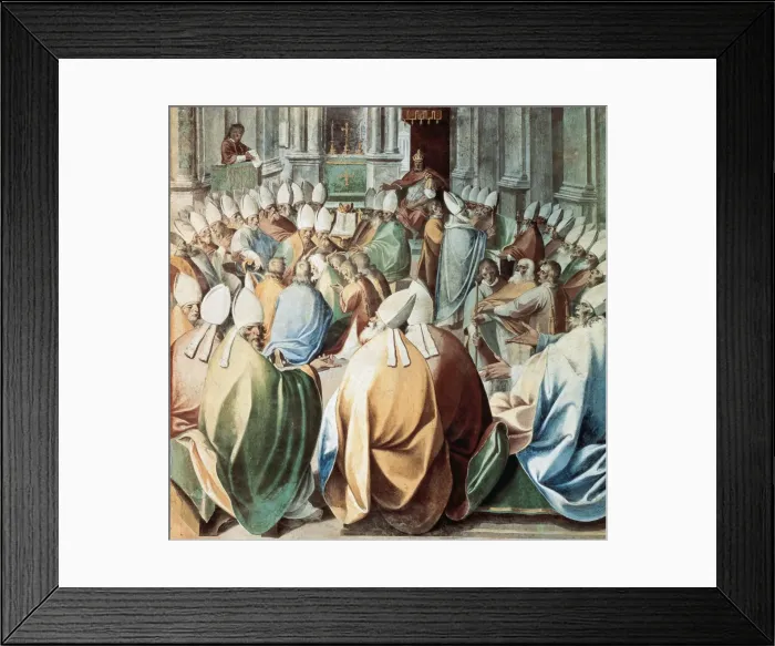 Framed Print : VATICAN CITY. Fourth Council of Constantinople Framed Print : VATICAN CITY. Fourth Council of Constantinople