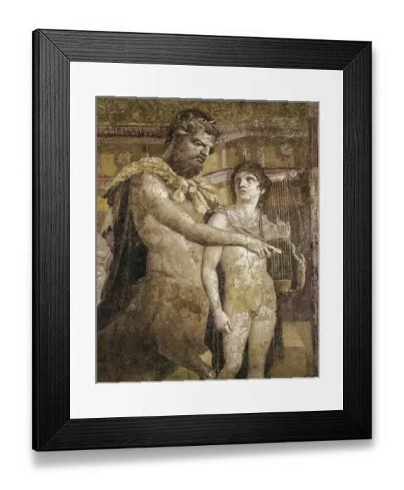 Framed Print : Achilles and Chiron. 45 - 79. Detail. Roman art Framed Print : Achilles and Chiron. 45 - 79. Detail. Roman art