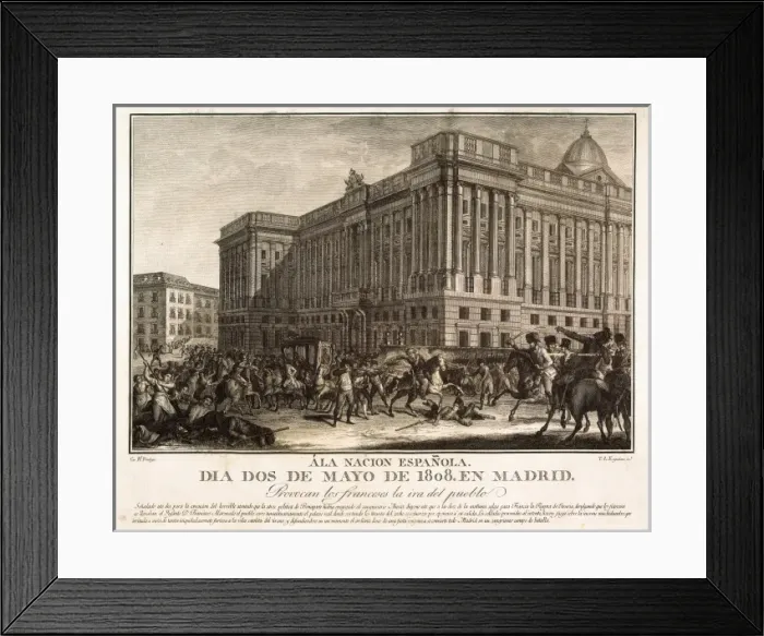 Framed Print : Spain. Peninsular War (1808-1814). The Second Framed Print : Spain. Peninsular War (1808-1814). The Second