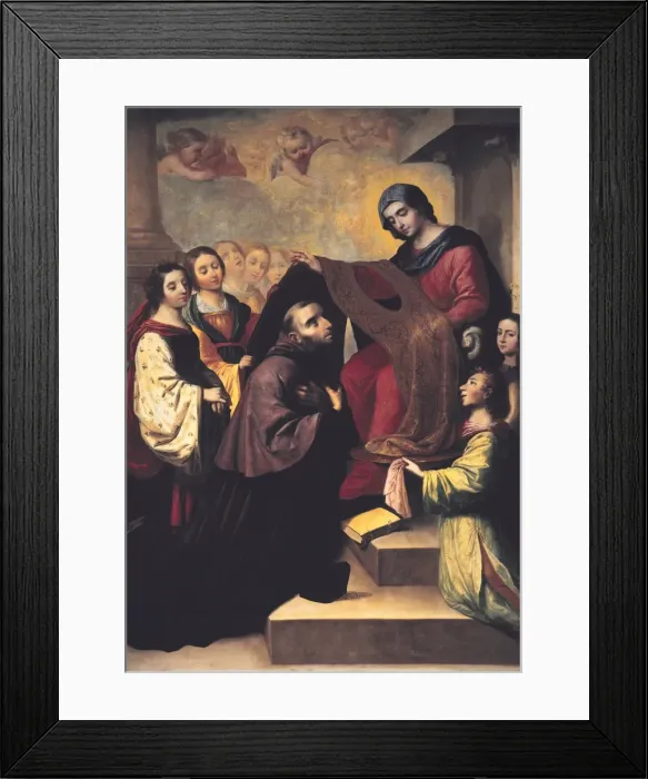 Framed Print : ZURBARAN, Francisco de (1598-1664). Saint Ildephonsus Framed Print : ZURBARAN, Francisco de (1598-1664). Saint Ildephonsus