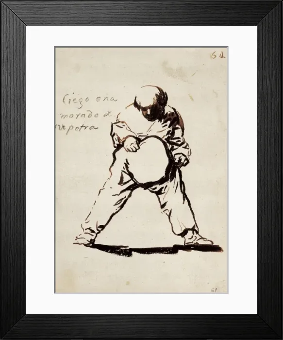 Framed Print : GOYA Y LUCIENTES, Francisco de (1746-1828). Ciego Framed Print : GOYA Y LUCIENTES, Francisco de (1746-1828). Ciego