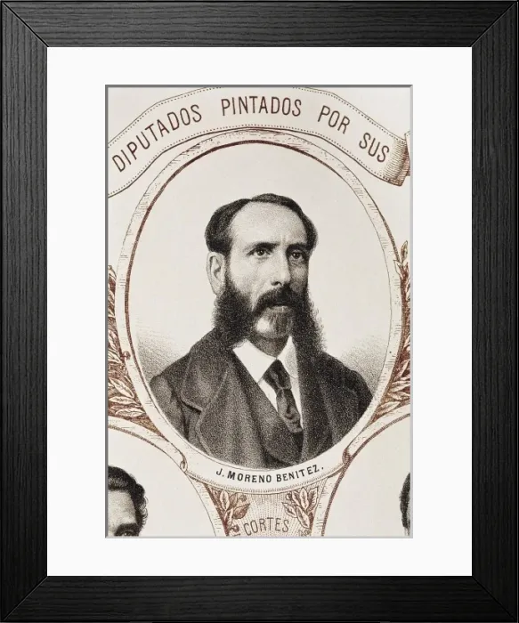 Framed Print : MORENO BENITEZ, Juan (1822-1887). Spanish progressive Framed Print : MORENO BENITEZ, Juan (1822-1887). Spanish progressive