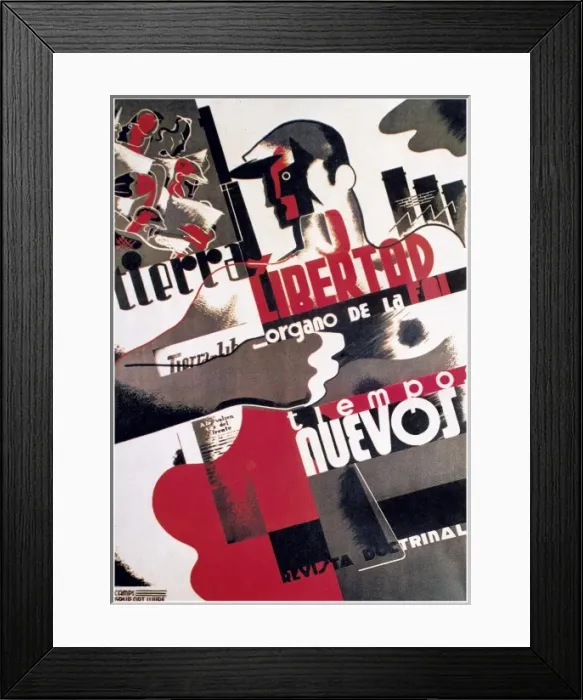 Framed Print : Espas. XX). Tierra y Libertad (Land Framed Print : Espas. XX). Tierra y Libertad (Land
