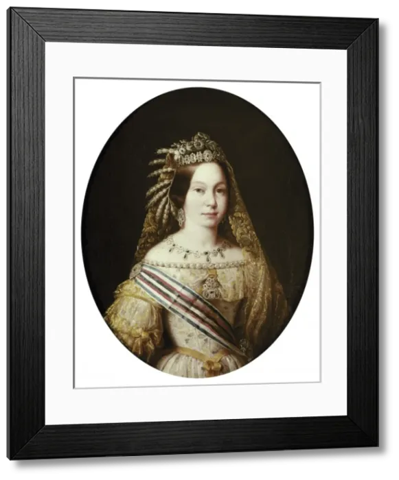 Framed Print : Portrait of Isabella II. 1848. Oil on canvas Framed Print : Portrait of Isabella II. 1848. Oil on canvas