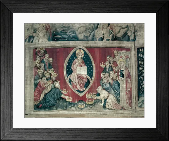Framed Print : BATAILLE, Nicolas (14th c. ). Old Men Kneeling Framed Print : BATAILLE, Nicolas (14th c. ). Old Men Kneeling