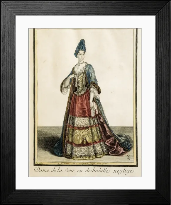 Framed Print : Lady of the Court dressing a deshabill頮eglig馱uot Framed Print : Lady of the Court dressing a deshabill頮eglig馱uot