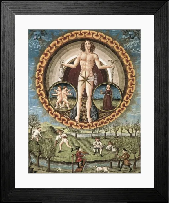 Framed Print : DE PREDIS, Cristoforo (1440-1486). De Sphaera Framed Print : DE PREDIS, Cristoforo (1440-1486). De Sphaera