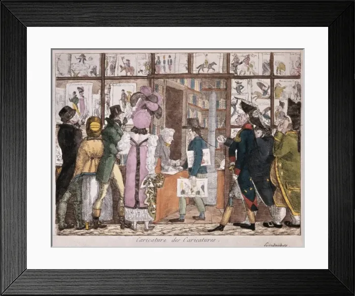 Framed Print : Illustration Market. From the series Caricature Framed Print : Illustration Market. From the series Caricature