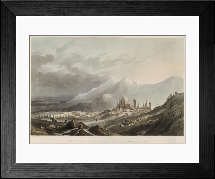 Framed Print : Royal Monastery of San Lorenzo del Escorial (19th Framed Print : Royal Monastery of San Lorenzo del Escorial (19th