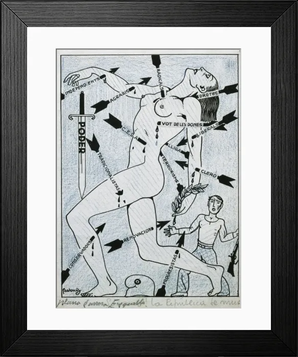 Framed Print : Spain. Second Republic. The Republic is Dying Framed Print : Spain. Second Republic. The Republic is Dying