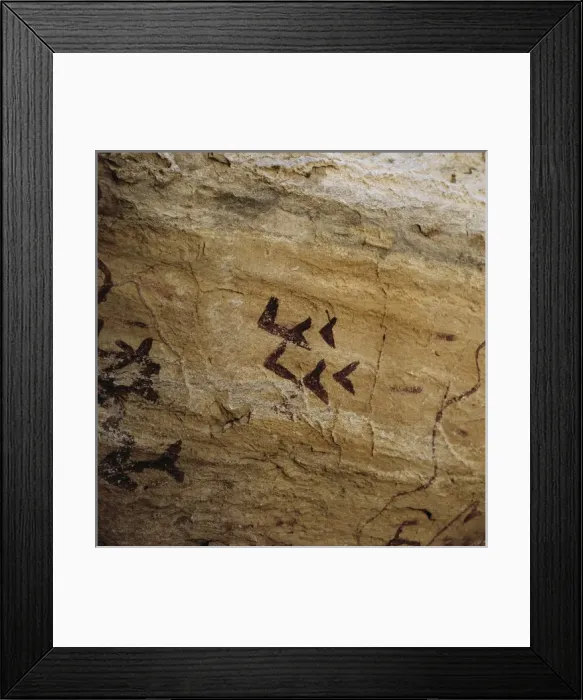 Framed Print : SPAIN. V鬥z Blanco. Cave of Los Letreros. Schematic Framed Print : SPAIN. V鬥z Blanco. Cave of Los Letreros. Schematic