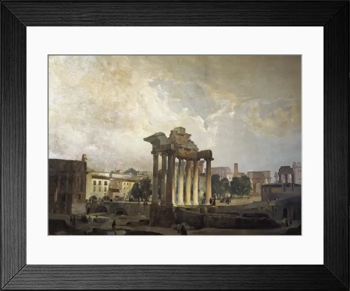 Framed Print : CAFFI, Ippolito (1809-1866). The Forum. mid Framed Print : CAFFI, Ippolito (1809-1866). The Forum. mid