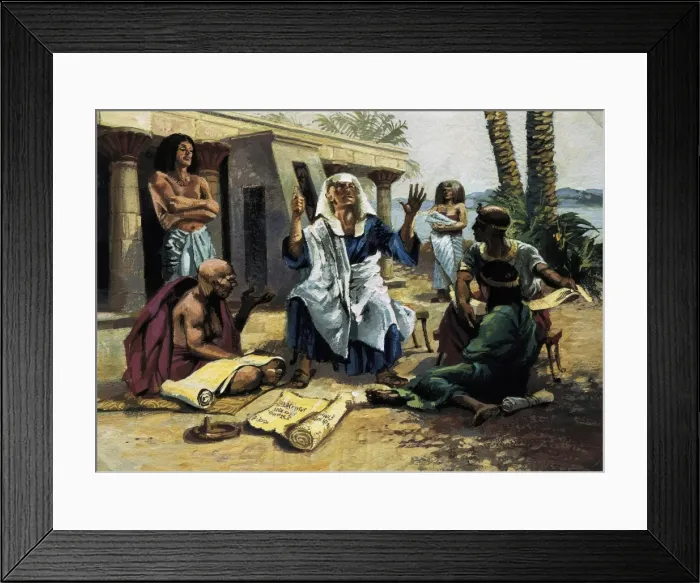 Framed Print : Medicine in the Old Egypt. Note in papyrus of Framed Print : Medicine in the Old Egypt. Note in papyrus of