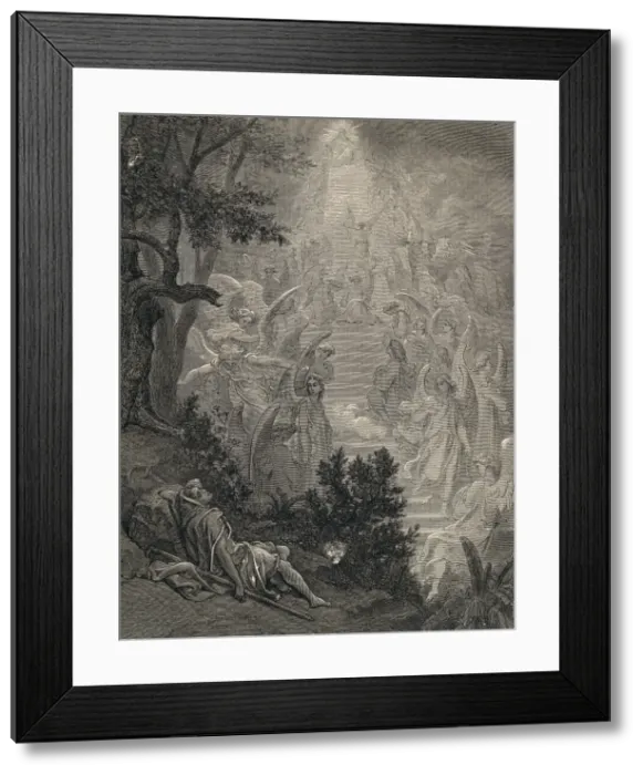Framed Print : Dore, Paul Gustave (1832-1883). La Sainte Bible Framed Print : Dore, Paul Gustave (1832-1883). La Sainte Bible