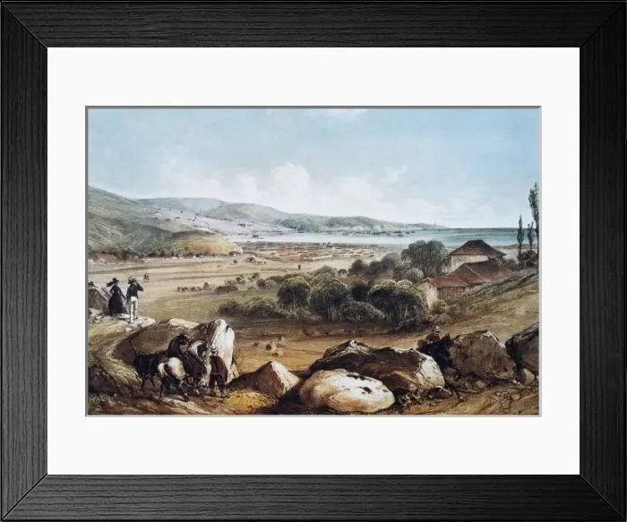 Framed Print : Chile (1854). Valpara Framed Print : Chile (1854). Valpara
