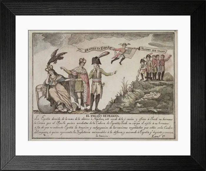 Framed Print : Spain. War of Independence (1808-1814). El enga Framed Print : Spain. War of Independence (1808-1814). El enga