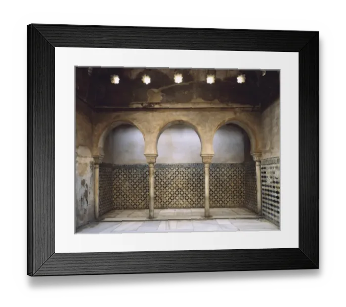 Framed Print : Alhambra. SPAIN. Granada. Alhambra. Baths. Hispano-Moresque Framed Print : Alhambra. SPAIN. Granada. Alhambra. Baths. Hispano-Moresque