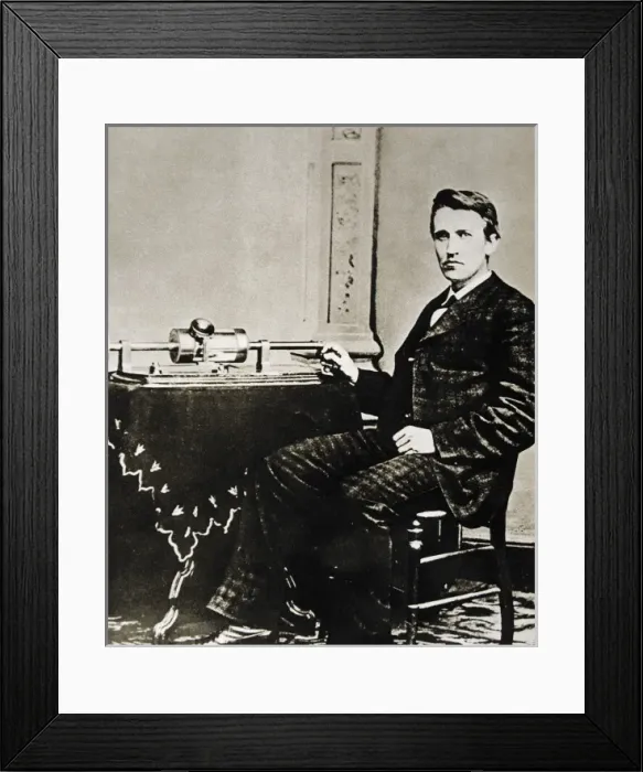 Framed Print : EDISON, Thomas Alva (1847-1931). United States Framed Print : EDISON, Thomas Alva (1847-1931). United States