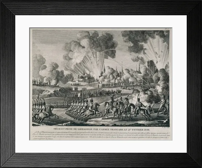Framed Print : Spain. Peninsular War (1808-1814). Siege Framed Print : Spain. Peninsular War (1808-1814). Siege